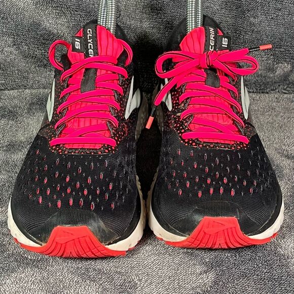 Brooks Glycerin 16 Running Shoe - Women's Size 7.5B, Black / Pink - Picture 2 of 8
